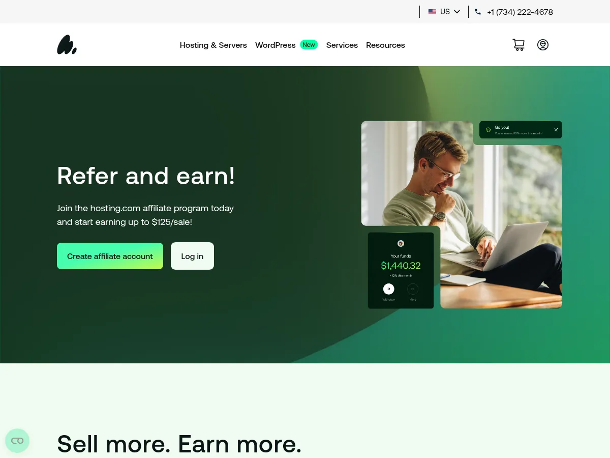 A2 Hosting Screenshot