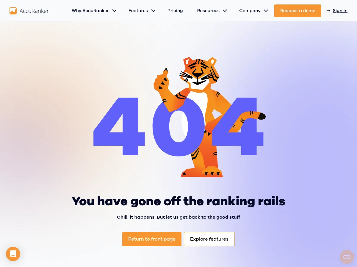 AccuRanker Screenshot