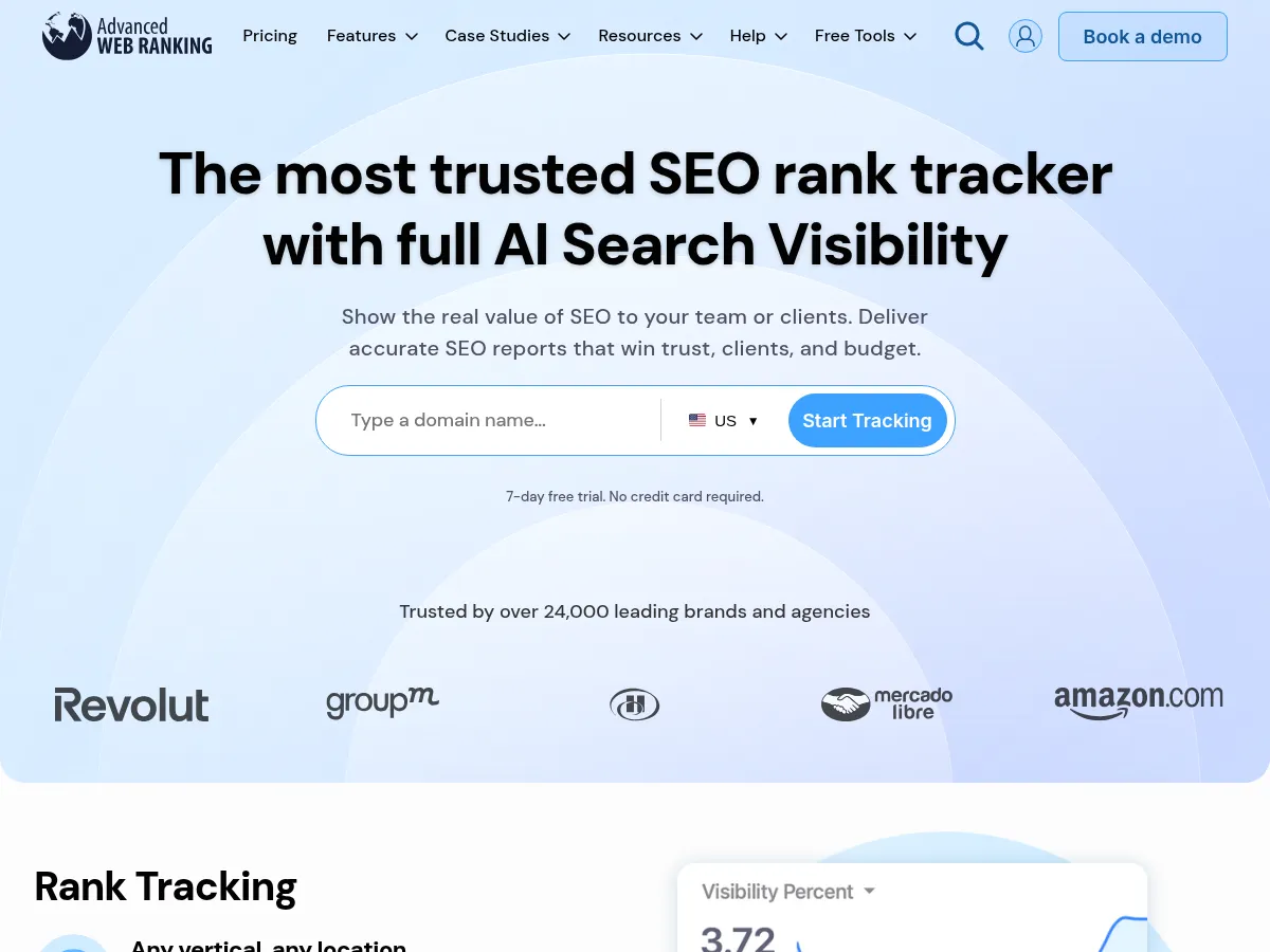 Advanced Web Ranking Screenshot