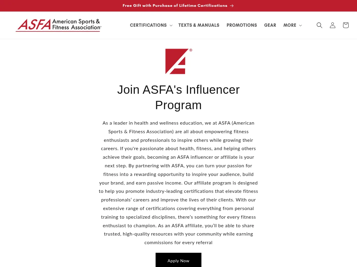 ASFA: American Sports & Fitness Association Screenshot
