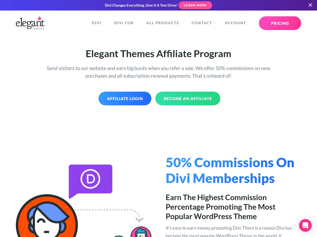 Elegant Themes Screenshot