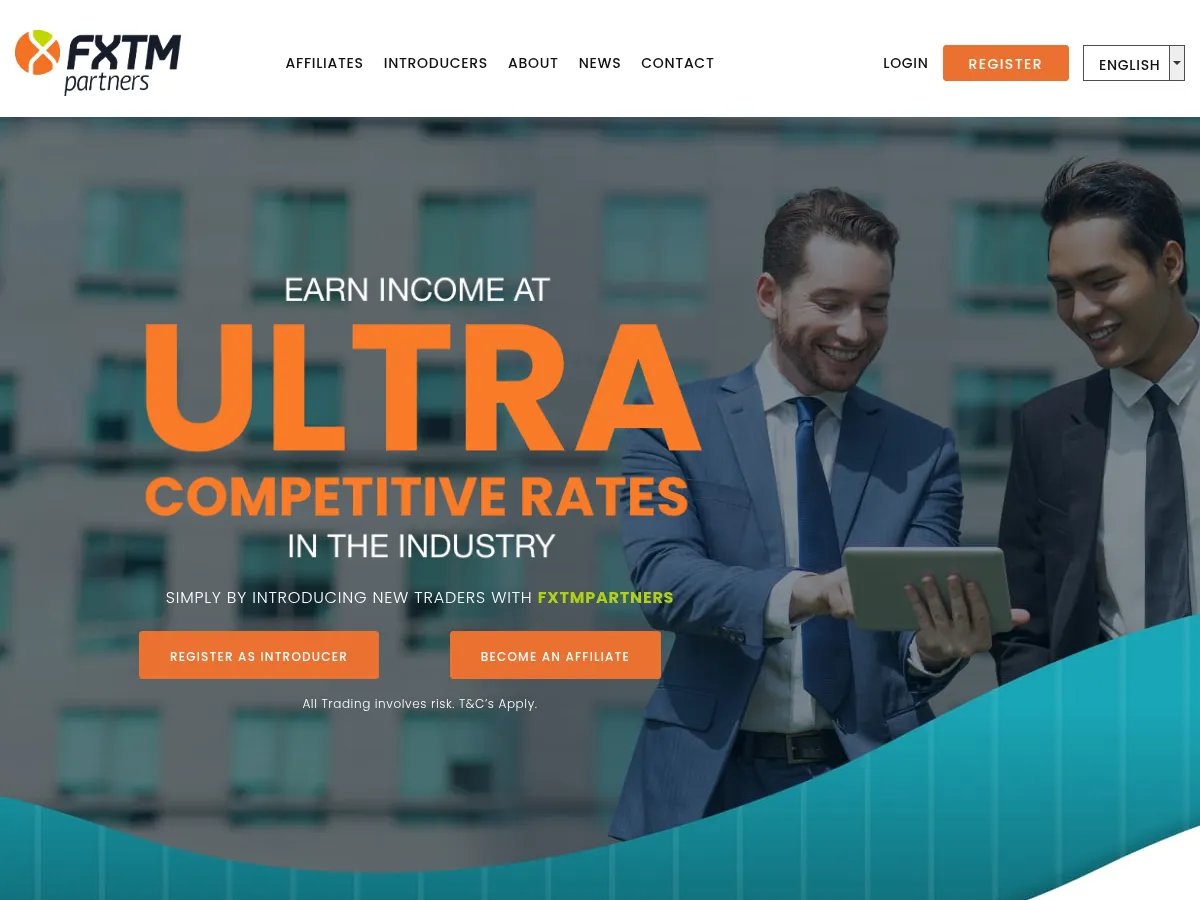 FXTM Partners Screenshot