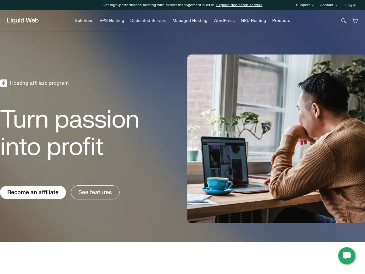 Liquid Web Screenshot