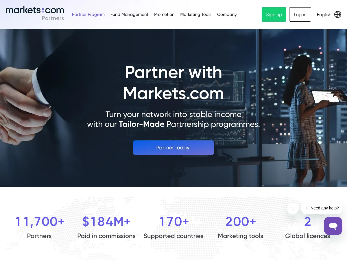 Markets.com Screenshot