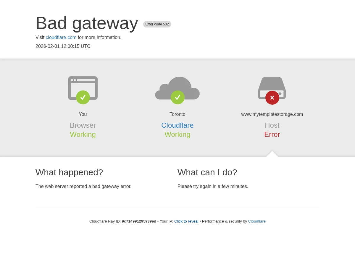 My Template Storage Screenshot
