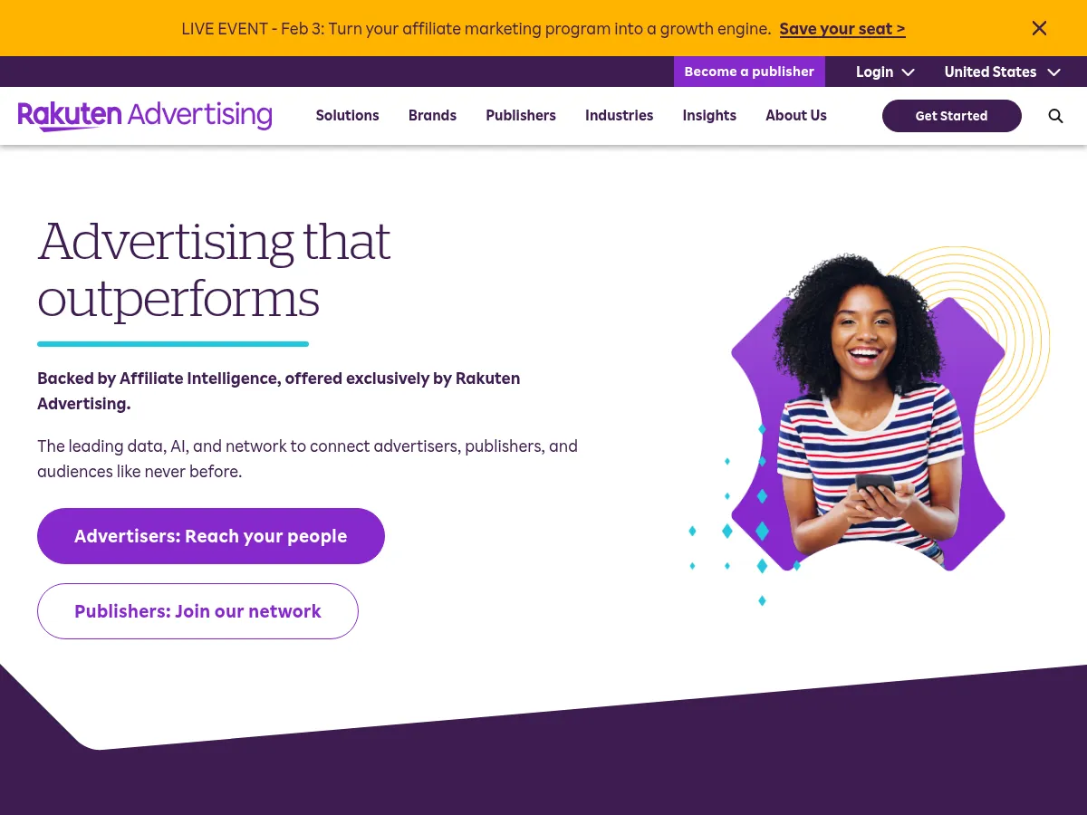 Rakuten Marketing Screenshot