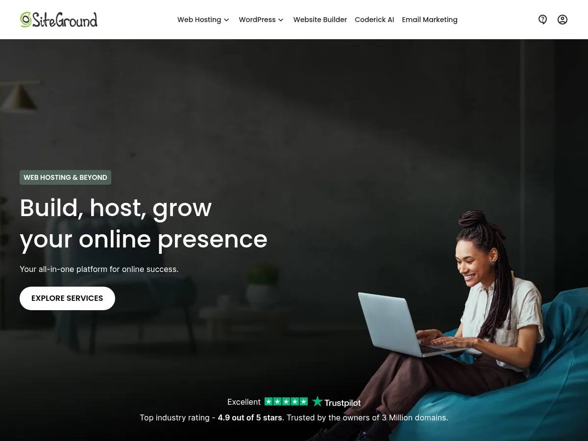 SiteGround Screenshot