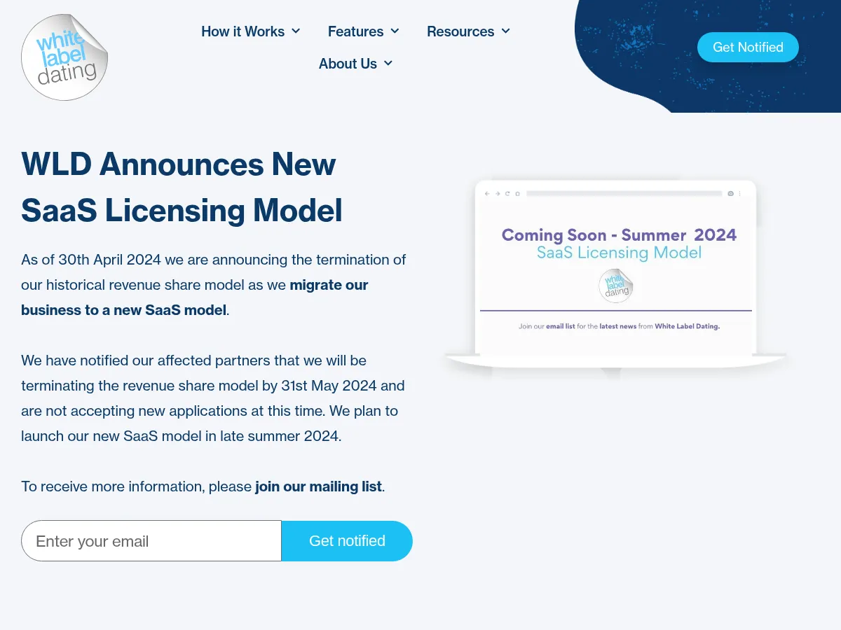 White Label Dating Screenshot
