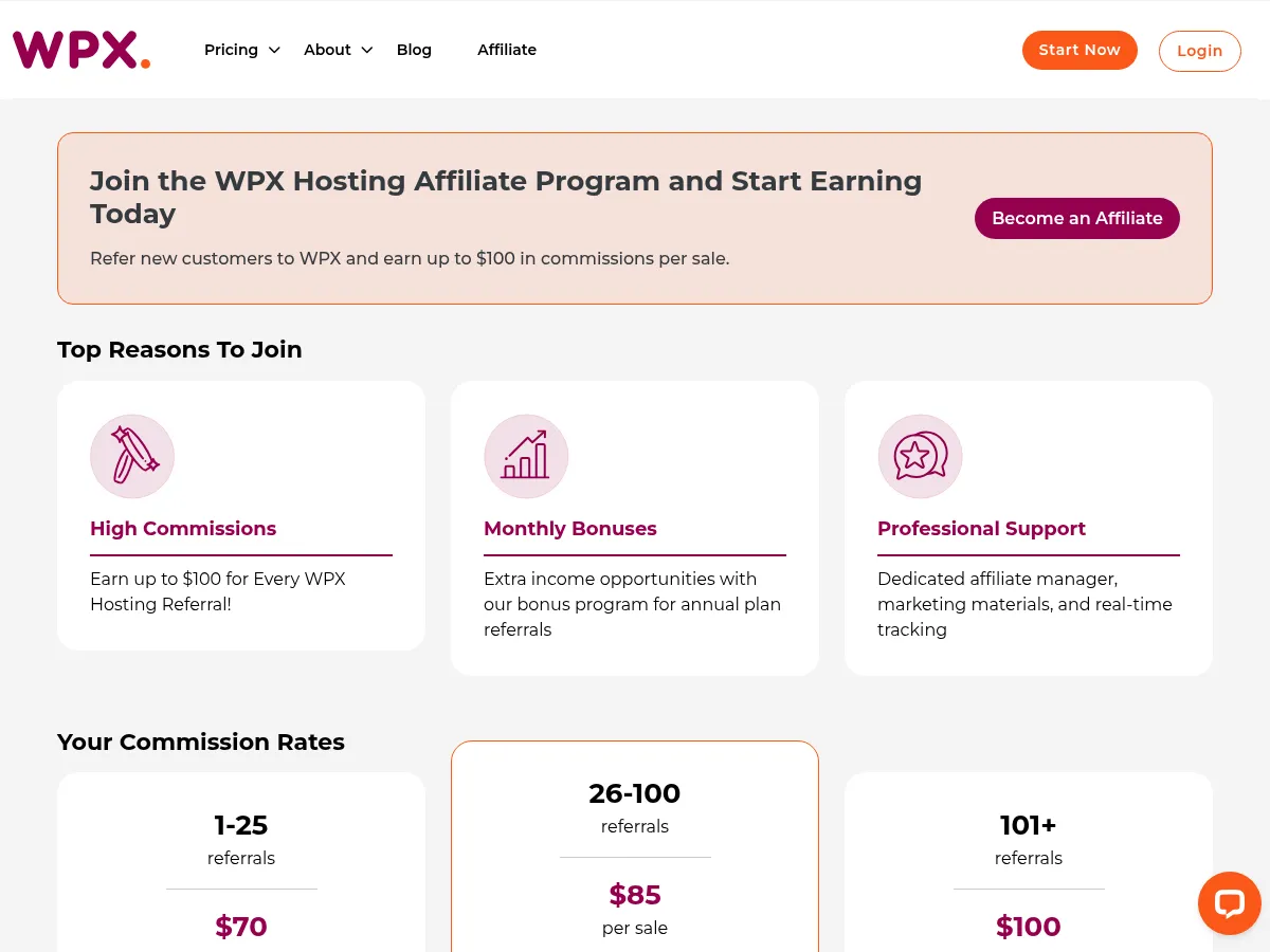 WPX Hosting Screenshot