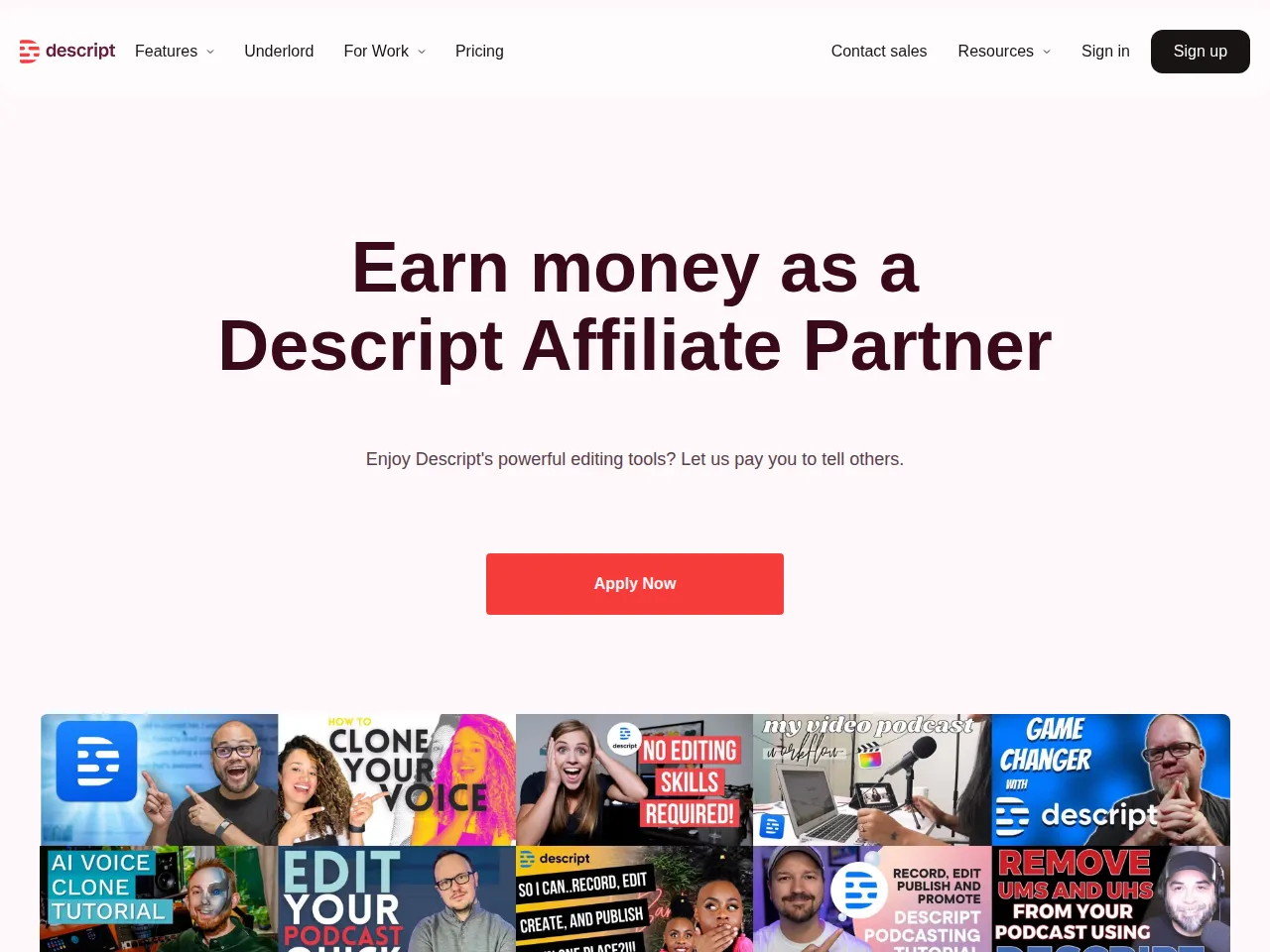Descript Affiliate Program